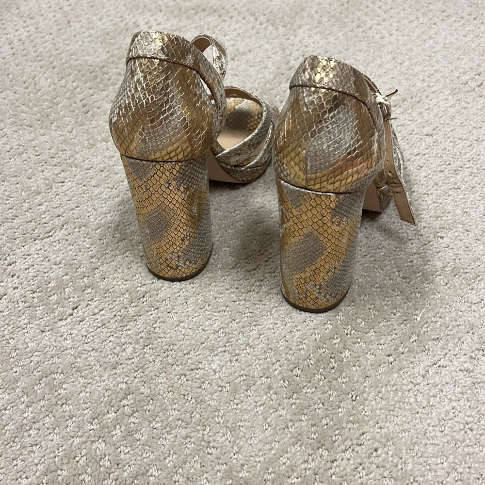 Michael Kors annaliese gold snake heels - Picture 3 of 4